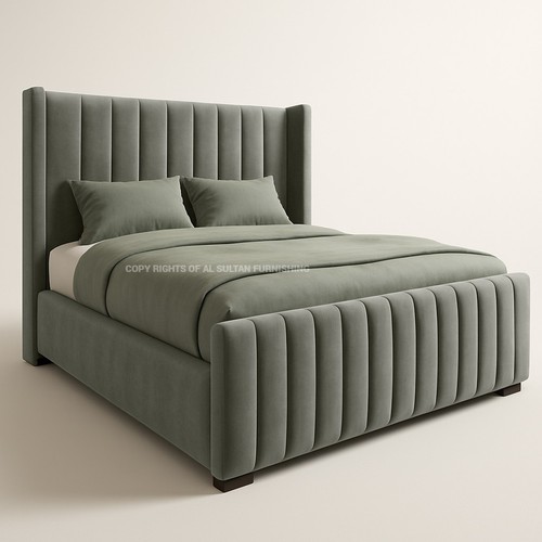 Ottoman bed winged panel - bed, plush
